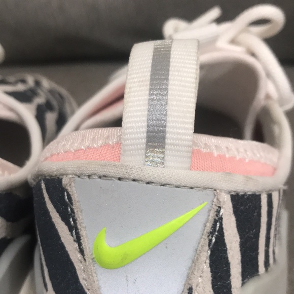 Nike X Olivia Kim Air Footscape No Cover Zebra Print Shoes - Picture 6 of 10